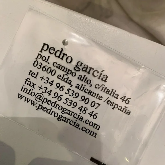 NWB Pedro Garcia Xoco Satin Swarovski Crystal Block Heel Sandal - Picture 11 of 11